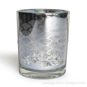 Promotional Candle Holders with Silver Plating and 220mL Capacity